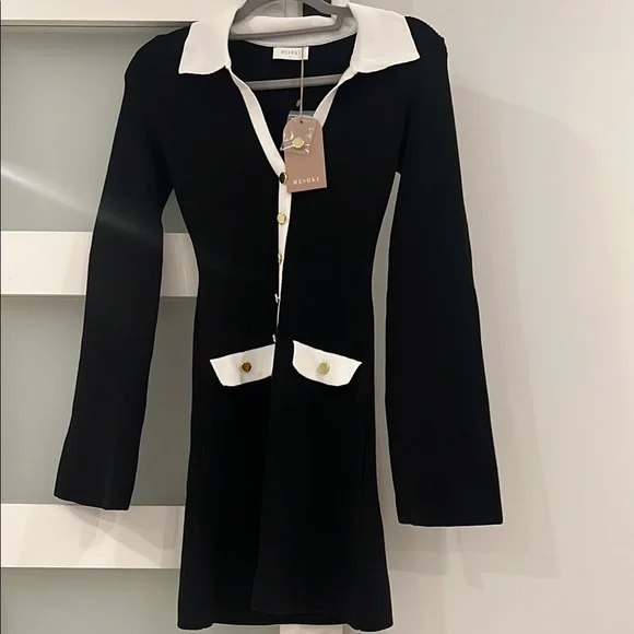 NEW Meshki Long sleeve knit dress - Picture 2 of 8